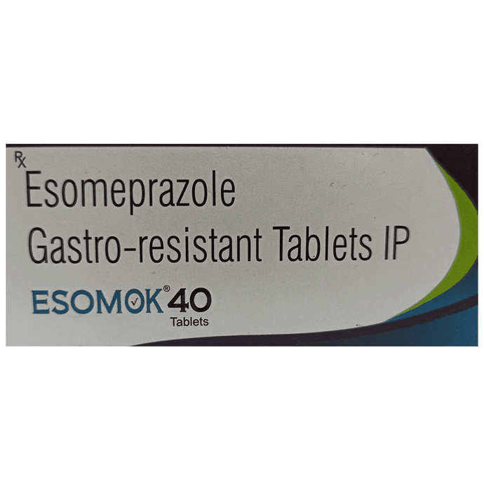 Esomok 40 Tablet – Esomeprazole (40mg) 40 mg by Kar Pharmaceuticals
