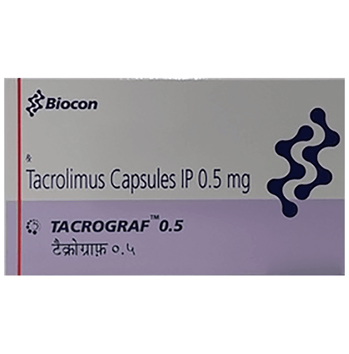 Tacrograf 0.5 Capsule – Tacrolimus (0.5mg) 0.5 mg by Eris Lifesciences Ltd — photo 1 of 5