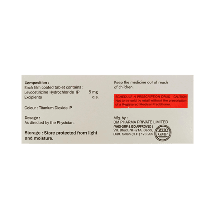 Livotuff Tablet MD Orange – Levocetirizine (5mg) by Tuhi Lifesciences Pvt. Ltd.