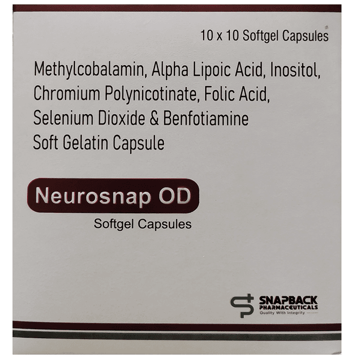 Neurosnap OD Softgel Capsule – cf29ac0e-521a-4aaf-92bf-65b06dda0319 by Snapback Pharmaceuticals Private Limited — photo 1 of 2