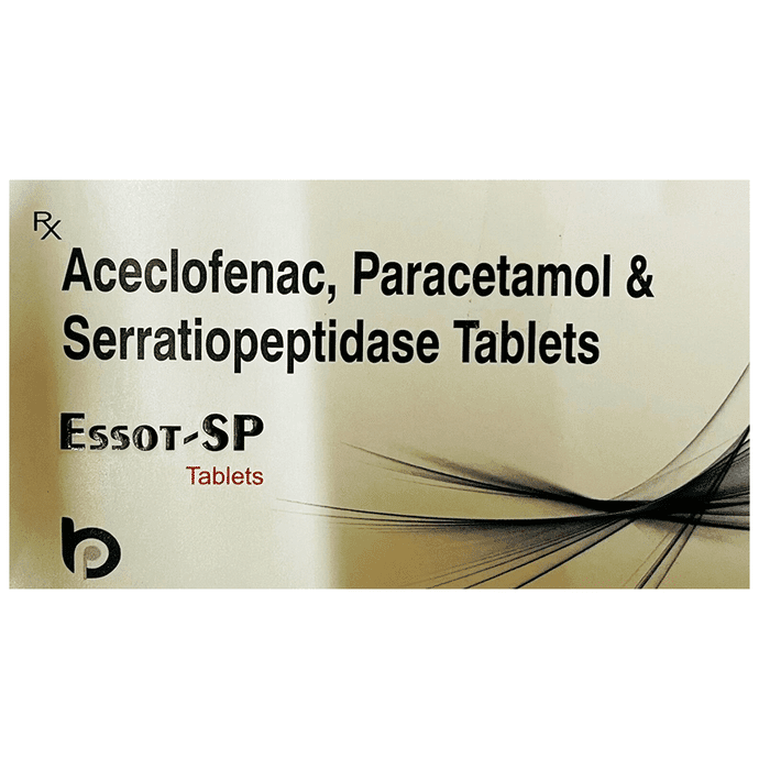 Essot-SP Tablet – Aceclofenac (100mg) by Brystlekone Pharma — photo 1 of 2
