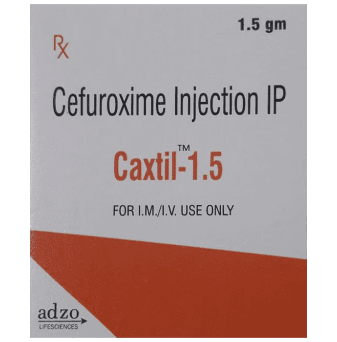 Caxtil 1.5 Injection – Cefuroxime (1500mg) 1.5 mg by ADZO Lifesciences Pvt Ltd — photo 1 of 3