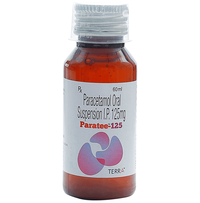 Paratee 125 Oral Suspension – Paracetamol (125mg) 125 mg by Terra Pharma Private Limited — photo 1 of 3