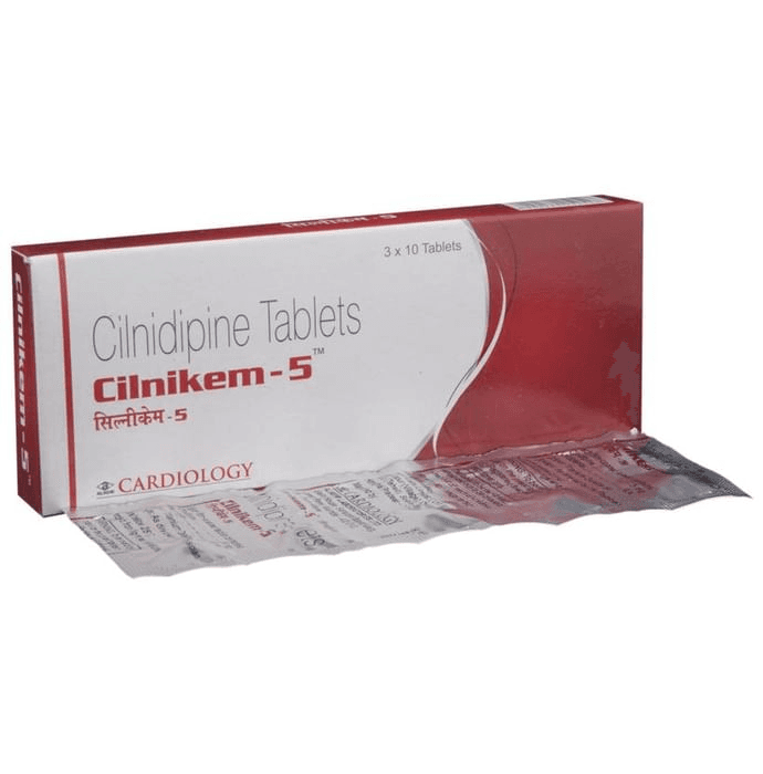 Cilnikem 5 Tablet – Cilnidipine (5mg) 5 mg by Alkem Laboratories Ltd — photo 1 of 5