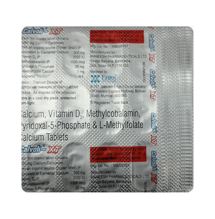 Calvoli-XT Tablet – cdc74d84-d8c8-45ee-b9e8-e454845c7a4d by Ergos Life Sciences — photo 1 of 2