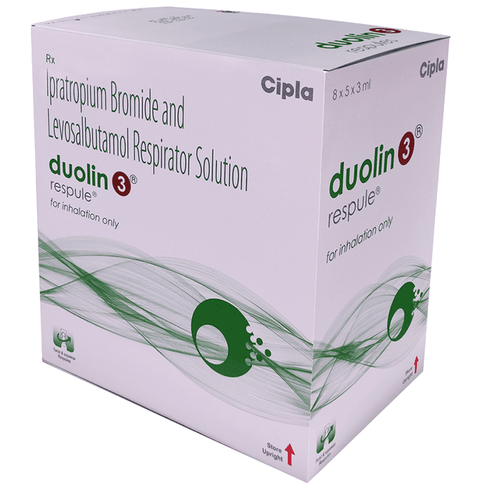 Duolin 3 Respules 3ml – Levosalbutamol (1.25mg) 3 ml by Cipla Ltd — photo 1 of 8