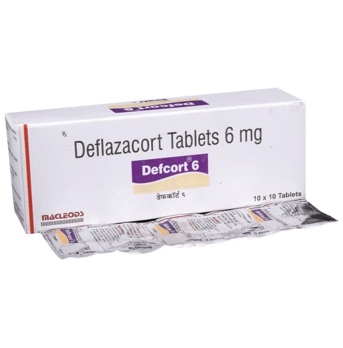 Defcort 6 Tablet – Deflazacort (6mg) 6 mg by Macleods Pharmaceuticals Pvt Ltd — photo 1 of 5