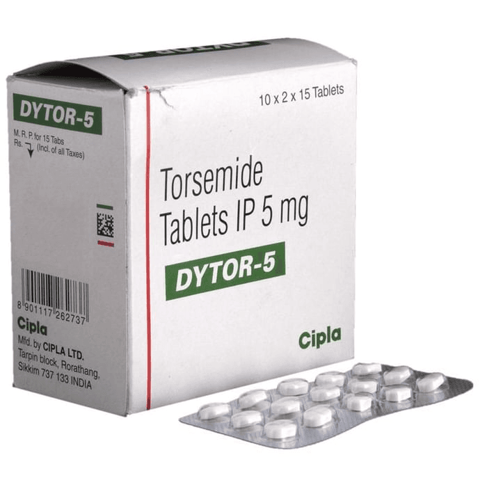 Dytor 5 Tablet – Torasemide (5mg) 5 mg by Cipla Ltd — photo 1 of 6
