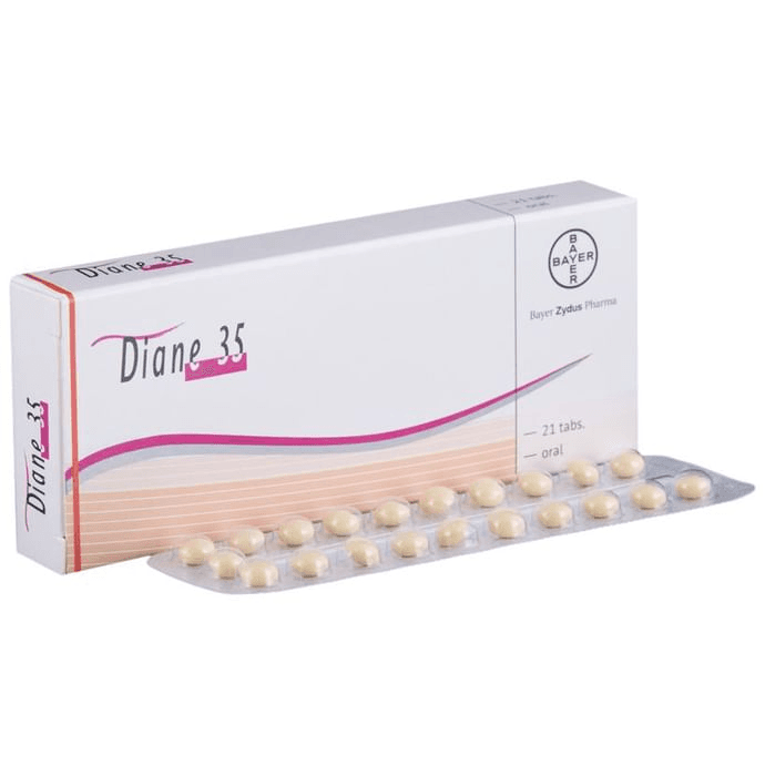 Diane 35 Tablet – Cyproterone (2mg) 35 mg by Bayer Zydus Pharma Pvt Ltd — photo 1 of 6