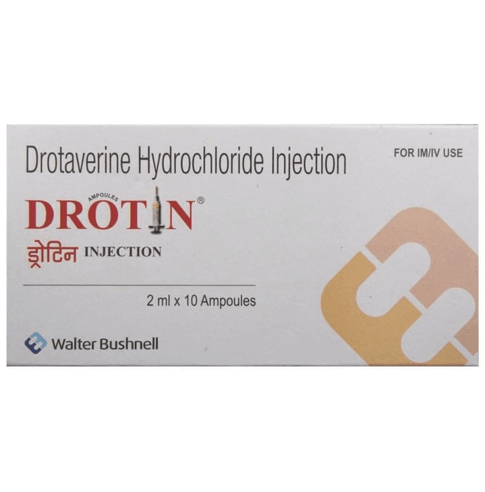 Drotin Injection – Drotaverine (40mg) by Walter Bushnell — photo 1 of 3