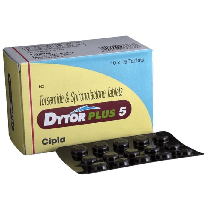 Dytor Plus 5 Tablet – Spironolactone (50mg) 5 mg by Cipla Ltd — photo 1 of 6