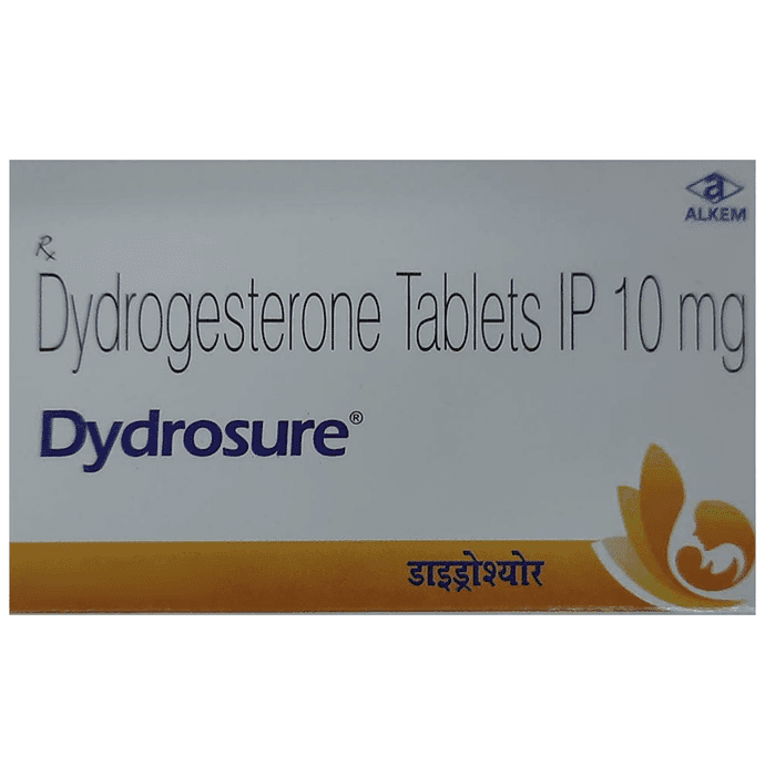 Dydrosure 10mg Tablet – Dydrogesterone (10mg) 10 mg by Alkem Laboratories Ltd — photo 1 of 2