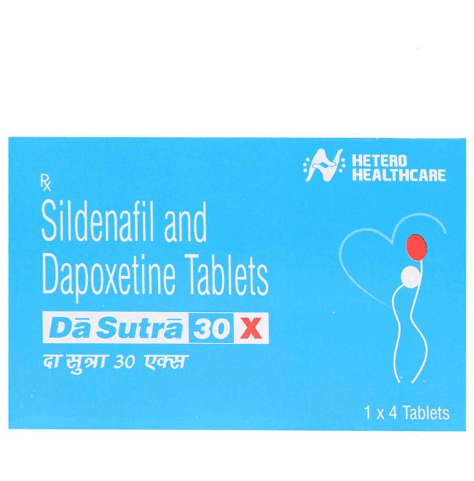 DA Sutra 30X 50 mg/30 mg Tablet – Sildenafil (50mg) 50 mg by Hetero Drugs Ltd — photo 1 of 5