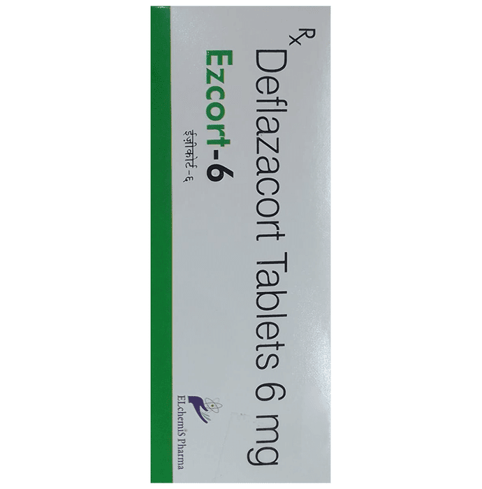 Ezcort 6 Tablet – Deflazacort (6mg) 6 mg by Elchemis Pharma