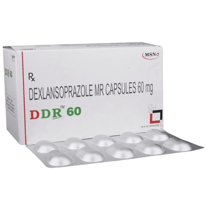 DDR 60 Capsule MR – Dexlansoprazole (60mg) 60 mg by MSN Laboratories — photo 1 of 6