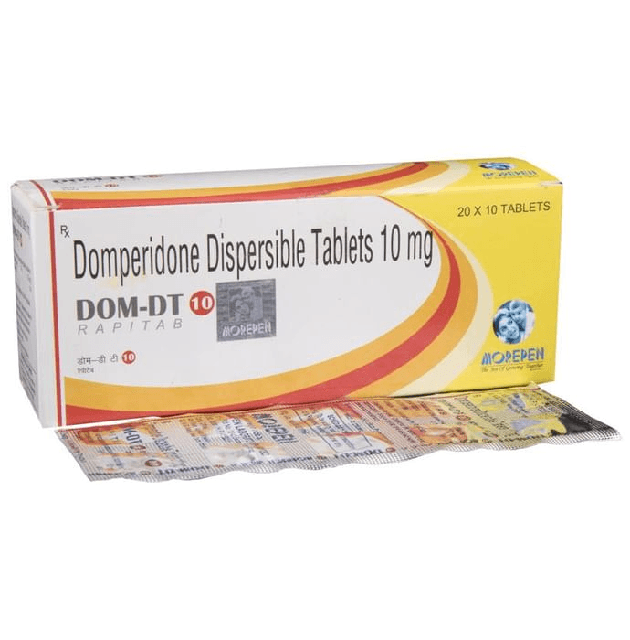 Dom-DT 10 Rapitab – Domperidone (10mg) 10 mg by Morepen Laboratories Ltd — photo 1 of 5