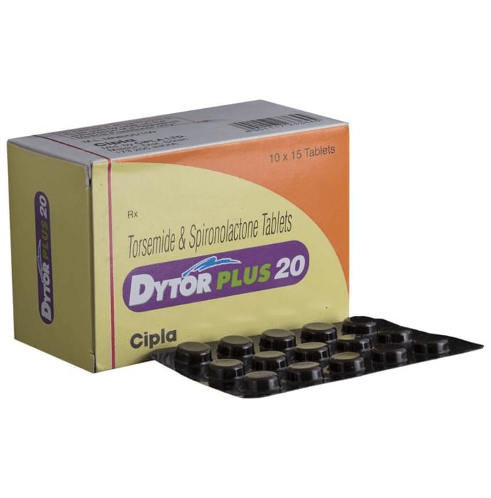 Dytor Plus 20 Tablet – Spironolactone (50mg) 20 mg by Cipla Ltd — photo 1 of 6