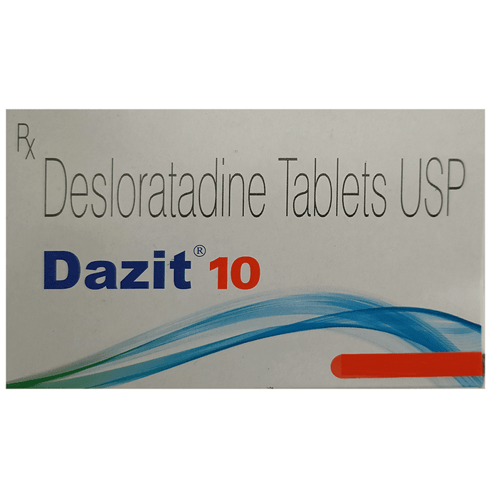 Dazit 10 Tablet – d34160de-8232-4b6a-87cf-79c51fa9ecb8 by Sun Pharmaceutical Industries Ltd — photo 1 of 3