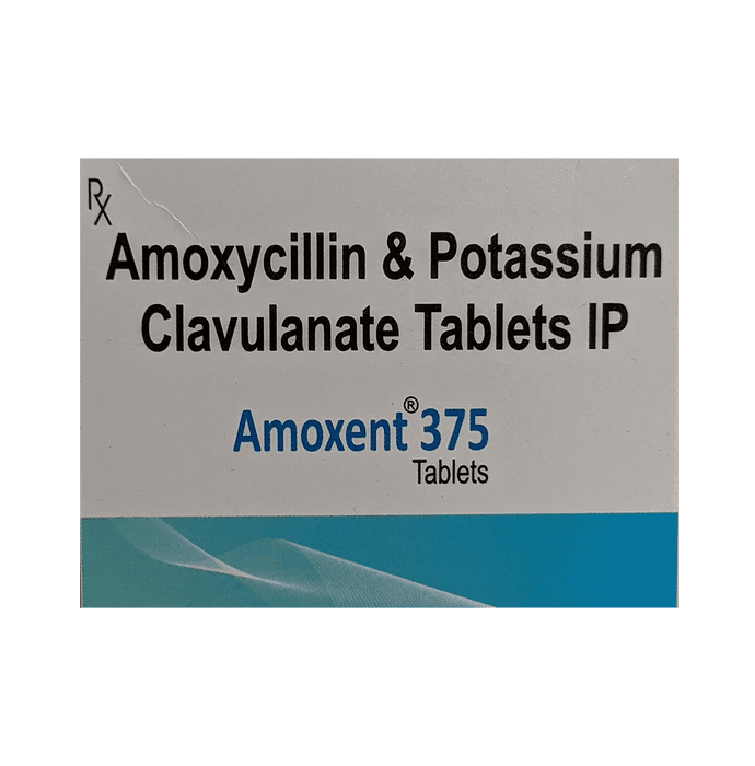 Amoxent 375 Tablet – Amoxycillin (250mg) 375 mg by Mecartus Health Care Pvt Ltd — photo 1 of 2