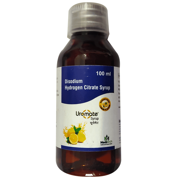 Uromate Syrup Lemon Sugar Free