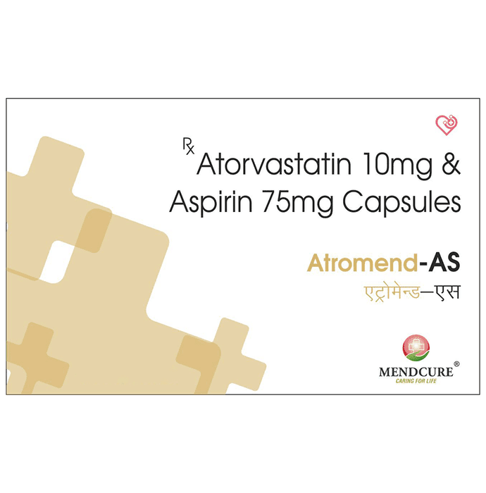 Atromend-AS Capsule – Atorvastatin (10mg) by Mendcure Life Sciences Pvt Ltd — photo 1 of 2