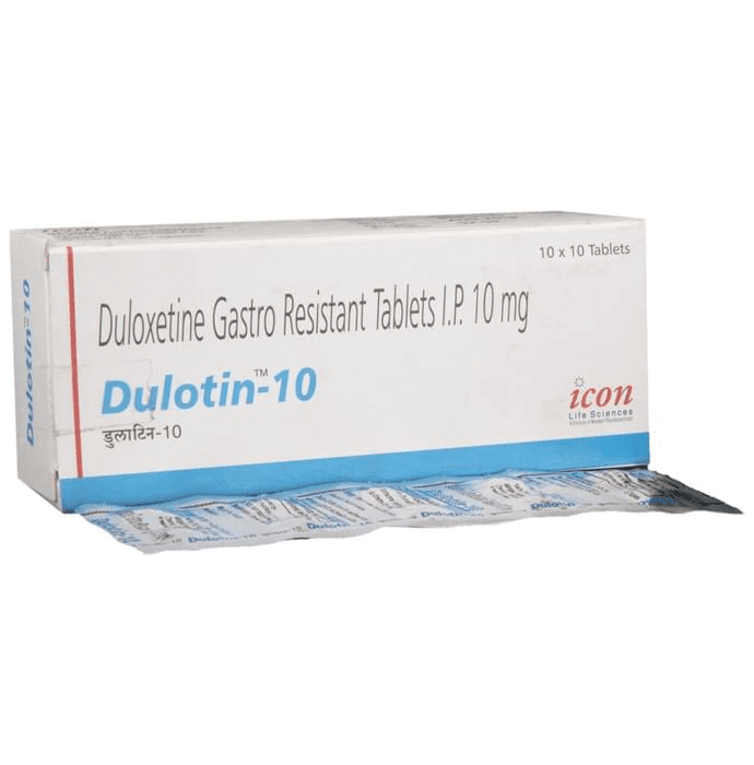 Dulotin 10 Tablet – Duloxetine (10mg) 10 mg by Icon Life Sciences — photo 1 of 5
