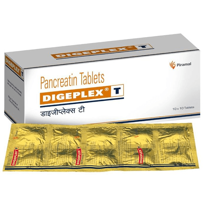 Digeplex T Tablet – Pancreatin (500mg) by Piramal Enterprises Ltd — photo 1 of 3