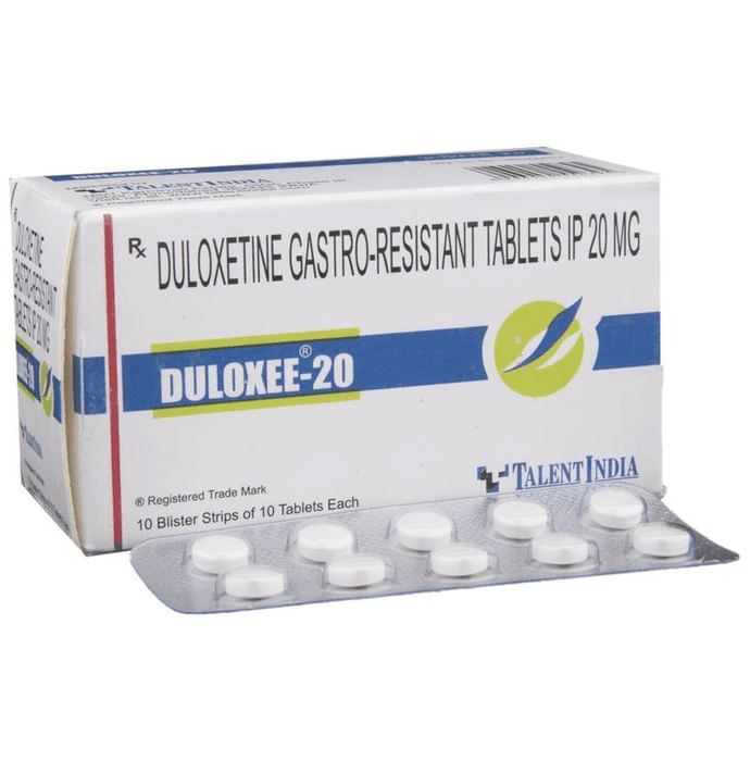 Duloxee 20 Tablet – Duloxetine (20mg) 20 mg by Talent India — photo 1 of 6
