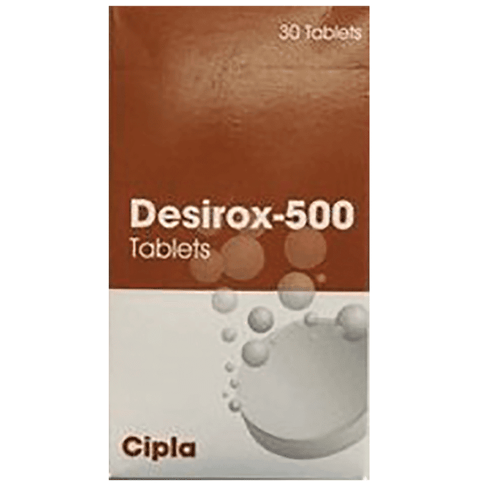 Desirox 500 Tablet – Deferasirox (500mg) 500 mg by Cipla Ltd — photo 1 of 3