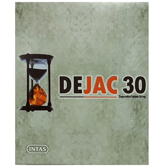Dejac 30 Tablet – Dapoxetine (30mg) 30 mg by Intas Pharmaceuticals Ltd — photo 1 of 4