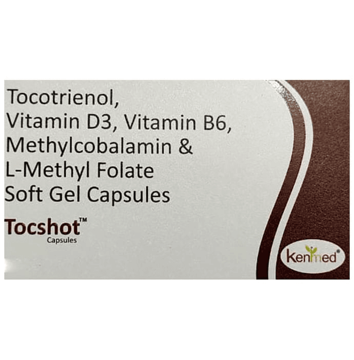 Tocshot Capsule – Vitamin E (60mg) by Kenmed Pharma Private Limited — photo 1 of 2