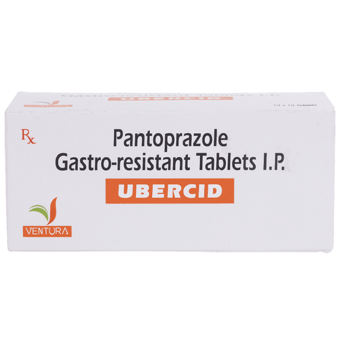 Ubercid Tablet – Pantoprazole (40mg) by Ventura Pharmaceuticals — photo 1 of 2