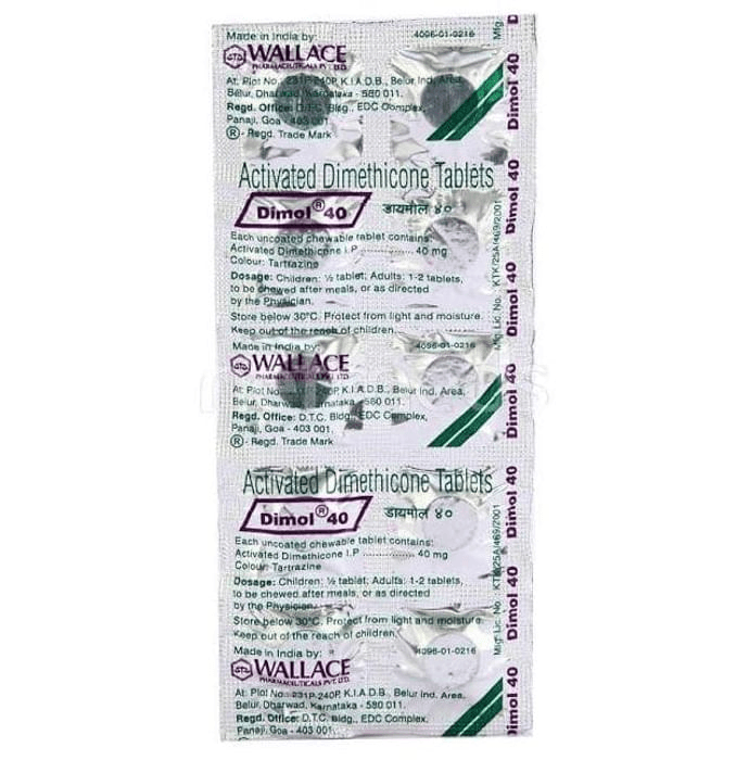 Dimol 40 Tablet – 6fb242f2-06bc-4202-8b7c-bbf40717fa09 by Wallace Pharmaceuticals Pvt Ltd