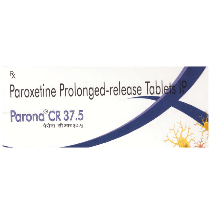 Parona CR 37.5 Tablet – Paroxetine (37.5mg) 37.5 mg by Quince Lifesciences Pvt Ltd — photo 1 of 3