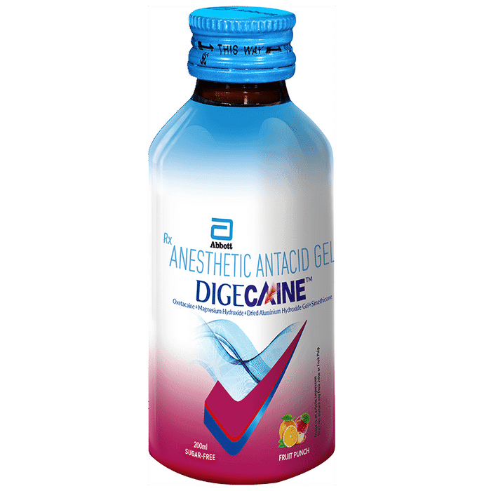 Digecaine Oral Gel Fruit Punch Sugar Free
