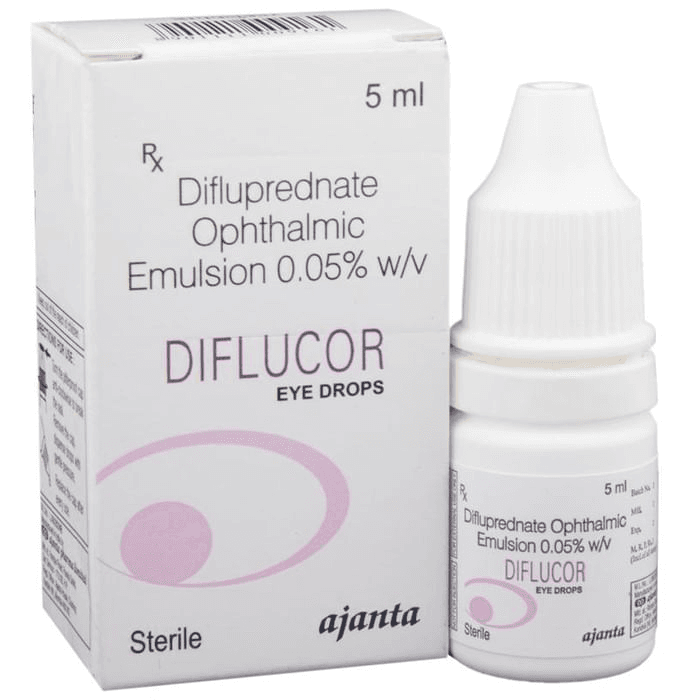Diflucor Eye Drops – Difluprednate (0.05% w/v) by Ajanta Pharma Ltd — photo 1 of 5