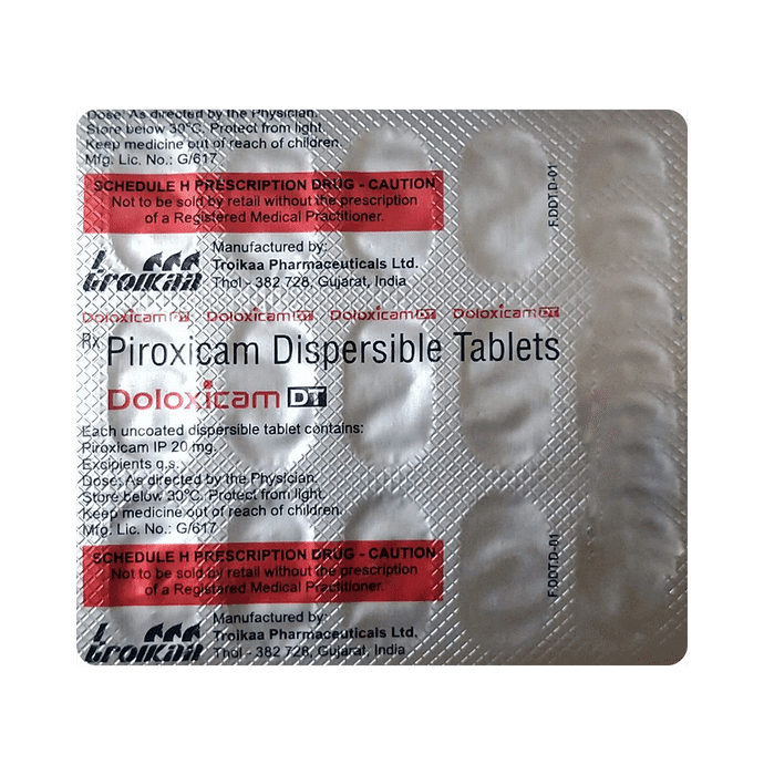 Doloxicam DT Tablet – 687e4dfc-f137-41e1-a10e-b8bce47aafb6 by Troikaa Pharmaceuticals Ltd — photo 1 of 2