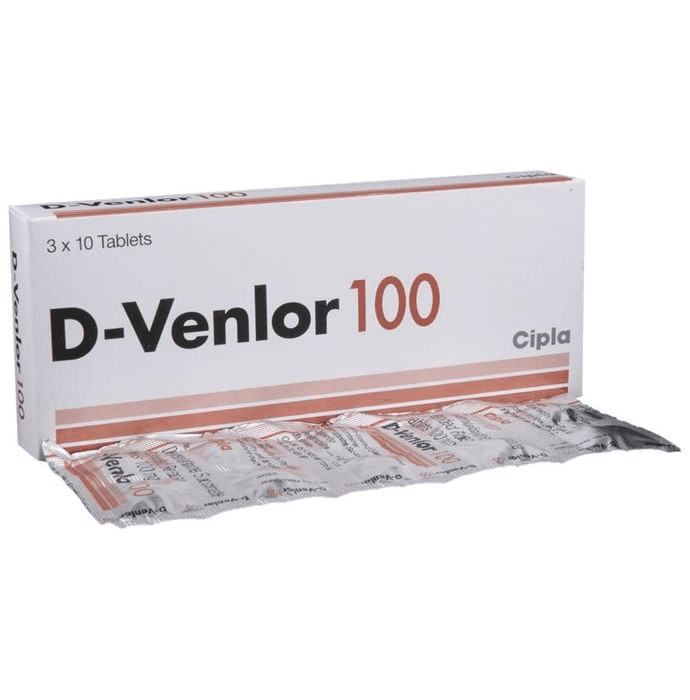 D-Venlor 100 Tablet ER – Desvenlafaxine (100mg) 100 mg by Cipla Ltd — photo 1 of 6