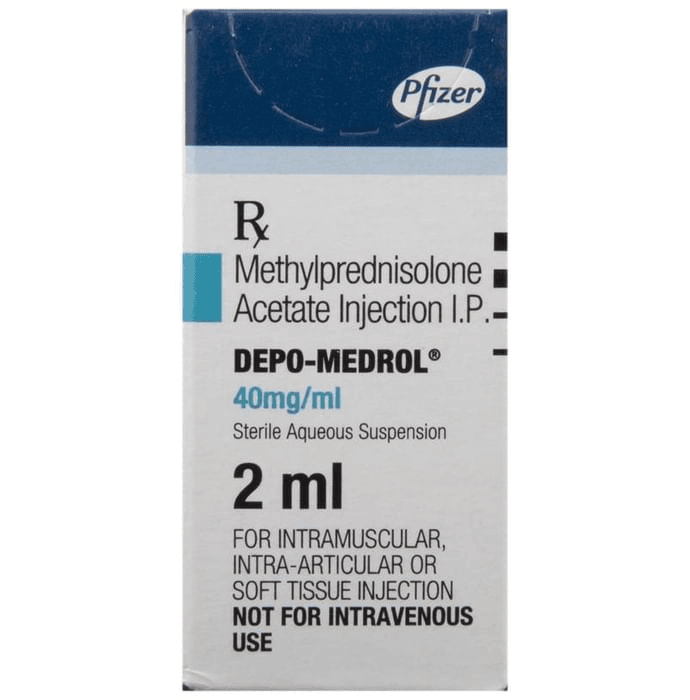 Depo-Medrol 40mg Injection – Methylprednisolone (40mg/ml) 40 mg by Pfizer Ltd — photo 1 of 2