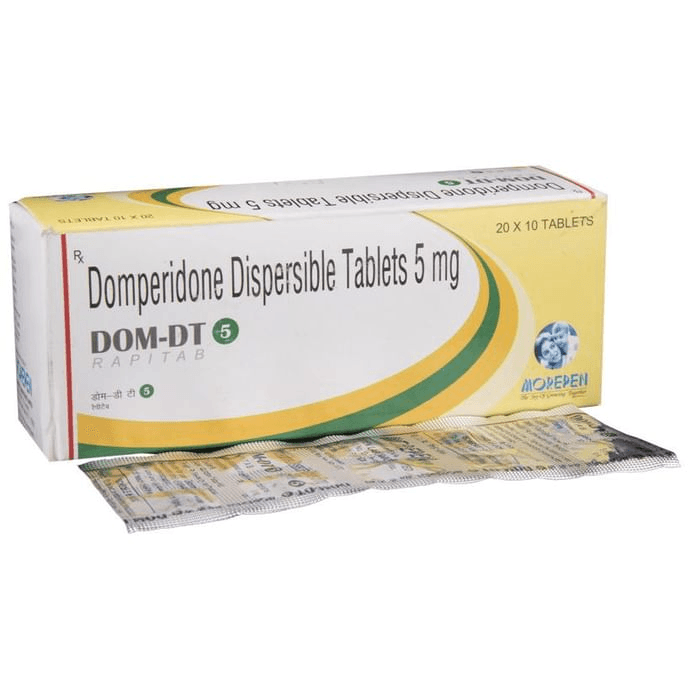 Dom-DT 5 Rapitab – Domperidone (5mg) 5 mg by Morepen Laboratories Ltd — photo 1 of 5