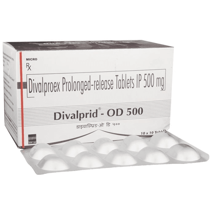 Divalprid-OD 500 Tablet PR – Divalproex (500mg) 500 mg by Micro Labs Ltd — photo 1 of 6