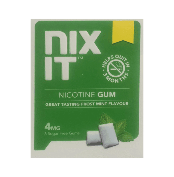 Nixit Nicotine 4mg Gum Frost mint Sugar Free – Nicotine (4mg) 4 mg by Strides Consumer Pvt Ltd — photo 1 of 2