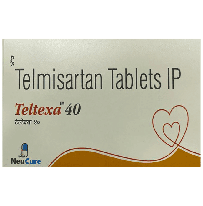 Teltexa 40 Tablet – Telmisartan (40mg) 40 mg by Neucure Lifesciences Private Limited — photo 1 of 2