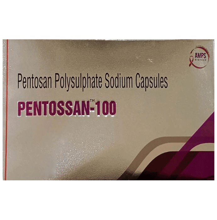 Pentossan 100 Capsule – Pentosan polysulfate sodium (100mg) 100 mg by AMPS Biotech Pvt Ltd — photo 1 of 3