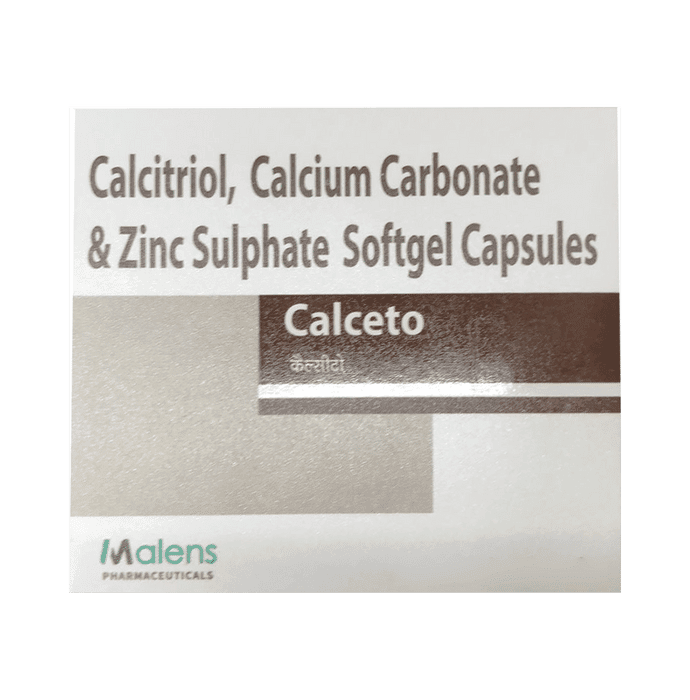 Calceto Softgel Capsule – 442feff4-9438-4b31-9f96-495c38a824c7 by Malens Pharmaceuticals Private Limited — photo 1 of 2