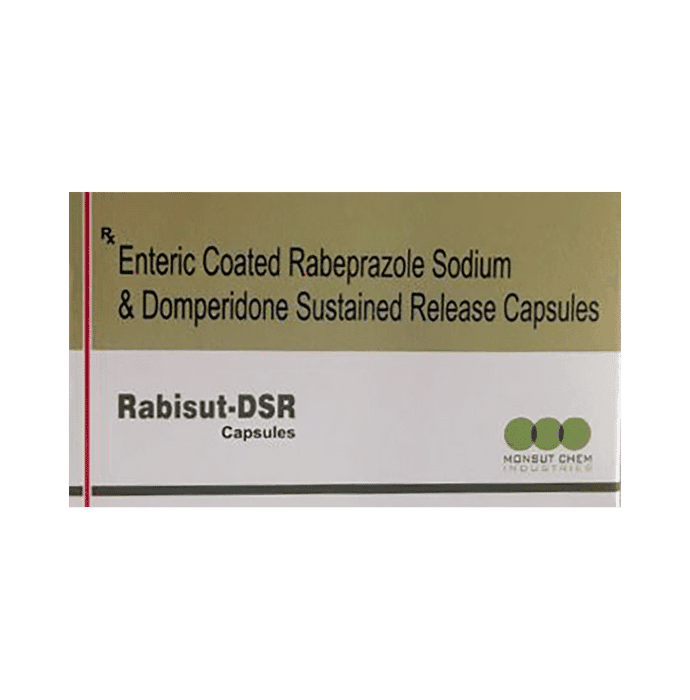 Rabisut D 30mg/20mg Capsule SR – Domperidone (30mg) 30 mg by Monsut Chem Industries — photo 1 of 2