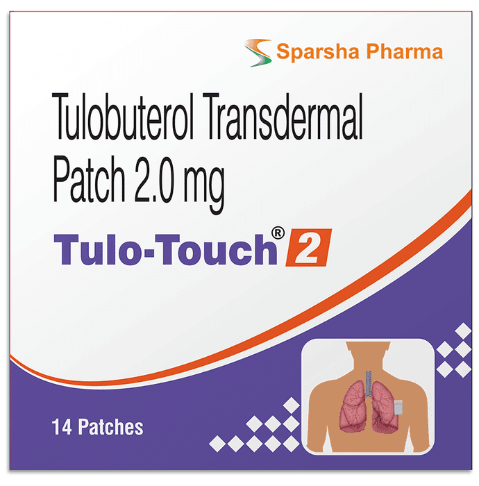 Tulo-Touch 2mg Transdermal Patch – Tulobuterol (2mg) 2 mg by Sparsha Pharma International Pvt Ltd — photo 1 of 2