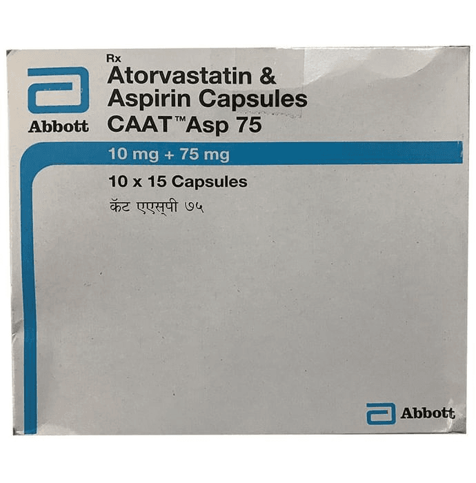 Caat Asp 75 Capsule – Atorvastatin (10mg) 75 mg by Abbott — photo 1 of 2