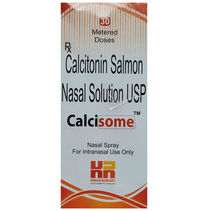 Calcisome Nasal Spray – Calcitonin (Salmon) (200IU) by Krinon Remedies Pvt Ltd — photo 1 of 3