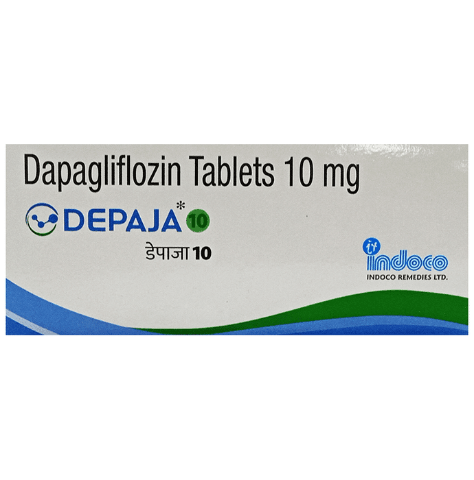 Depaja 10 Tablet – Dapagliflozin (10mg) 10 mg by Indoco Remedies Ltd — photo 1 of 3